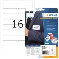 Herma Namens- und Textiletiketten Weiß, A4, B: 8,89 cm, H: 3,38 cm, 160 Stück - Bild 1