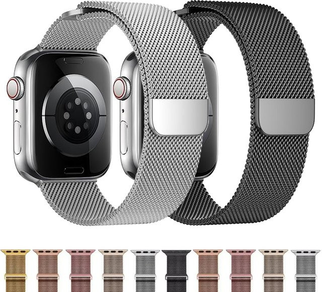 LCAPLE Uhrenarmband Edelstahl, Magnetisch, Apple Watch - Bild 1