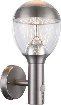 Globo LED-Außenwandleuchte CALLISTO mit Bewegungsmelder in modernem Design und warmweißem Licht