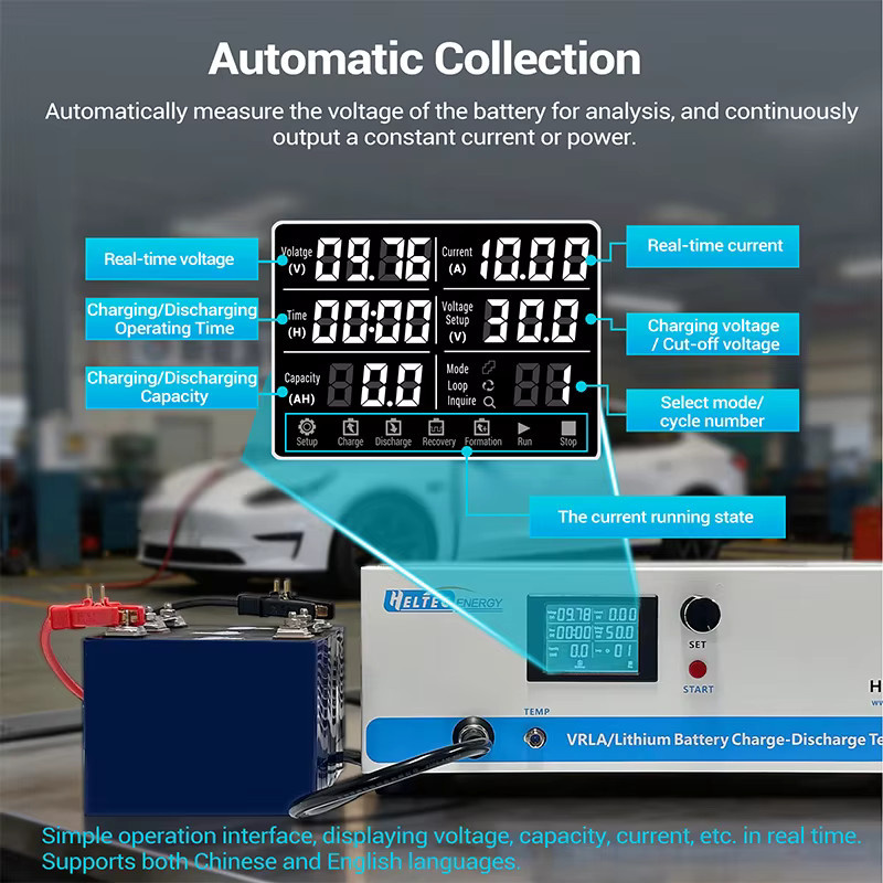 Heltec 9-99V Lithium-Batterie Lade- und Entladetestgerät für Lithium- und Blei-Säure-Batterien in Weiß - Bild 5