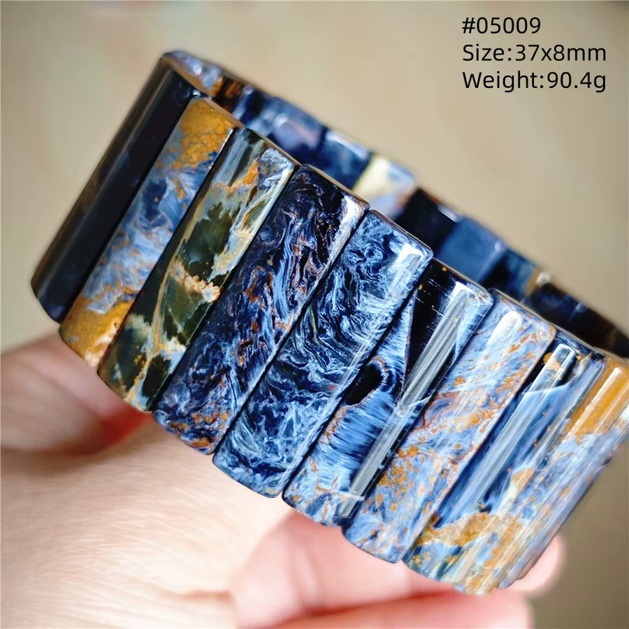 MUKO GEMS Perlenarmband, Pietersite, Blau, Unisex - Bild 2