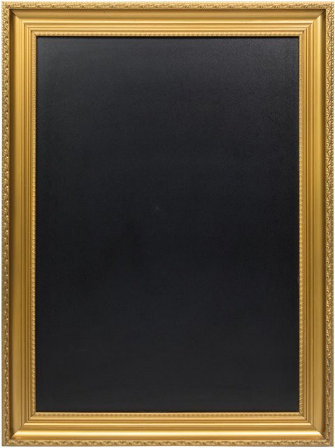 Securit Wandtafel mit goldenem Rahmen, Farbe: Gold, B/H: 72 x 97 cm - Bild 1