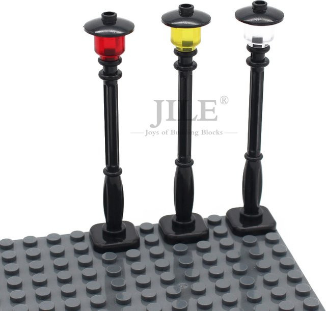 jile MOC Stadt Serie Straße Lampe, Bausteine, 10-teiliges Set - Bild 1