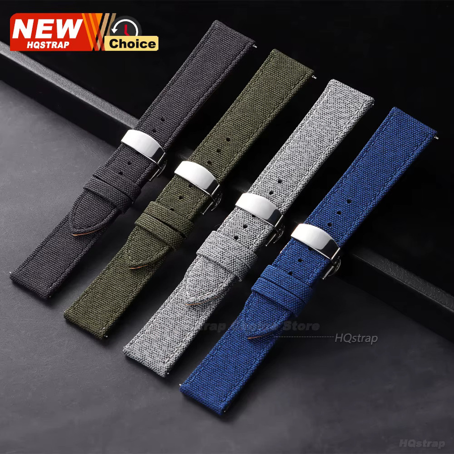 HQstrap Smartwatch Leder-Nylon-Armband, Unisex - Bild 3