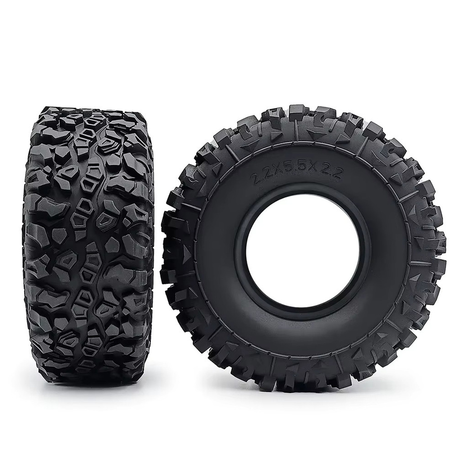 Axial Beadlock Gummi Rad Reifen, 4-teiliges Set, Schwarz - Bild 2