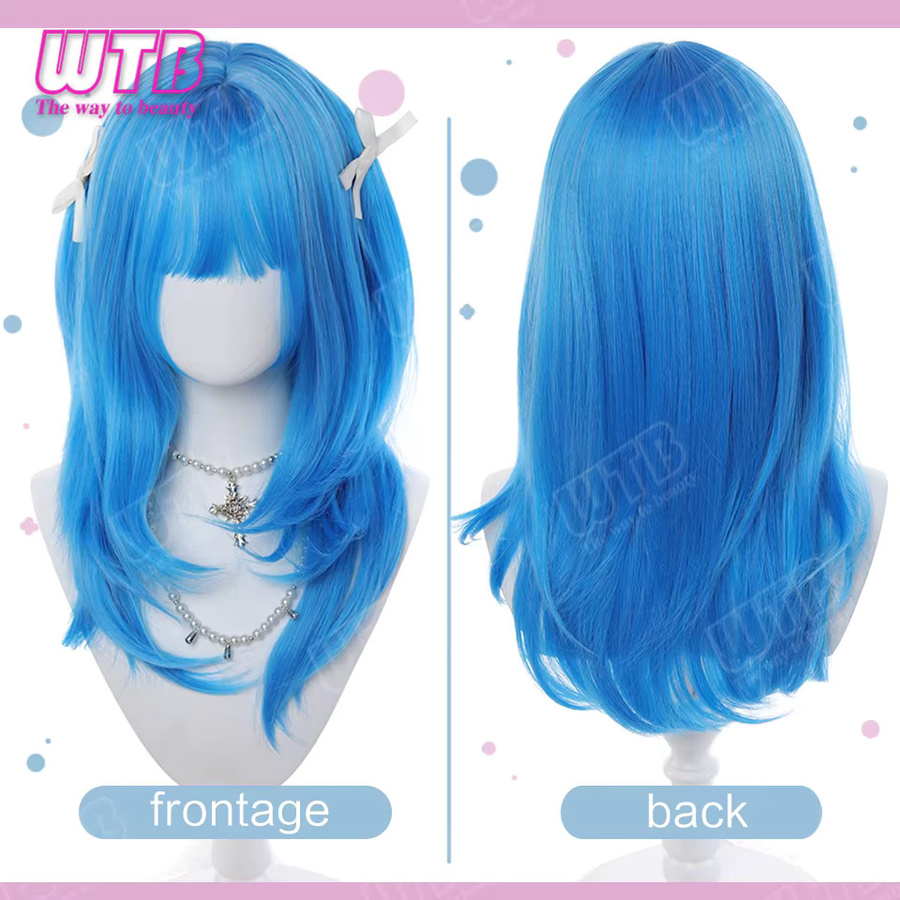 WTB Lolita Perücke mit Pony, Blau, Damen - Bild 3