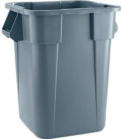 Rubbermaid Brute-Container eckig grau mit Griffen und Stapelfunktion, 151 l, B/T/H: 105,0 x 58,0 x 55,0 cm - Bild 1