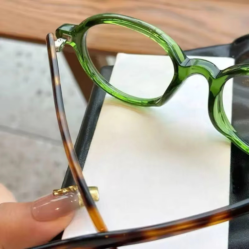 MOYOKA Lesebrille Retro Oval, Vollrand, Kunststoff, grün, Damen - Bild 2