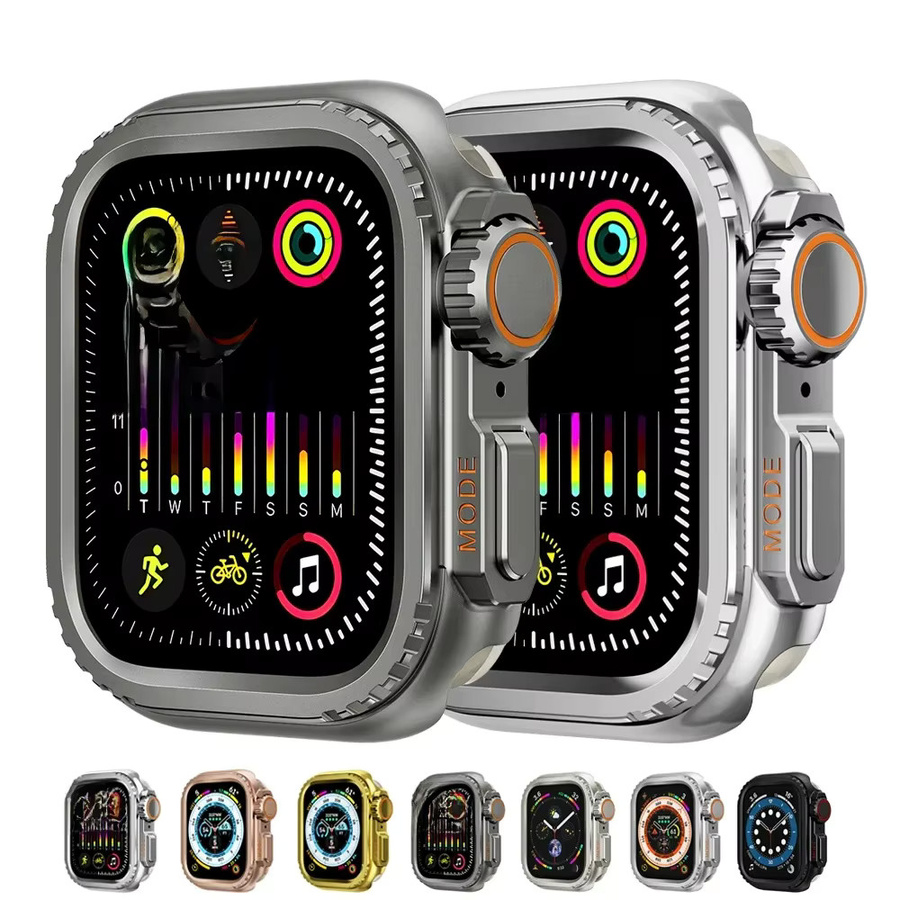 Apple Metall-Bumper-Hülle für Apple Watch, Edelstahl, Unisex - Bild 3