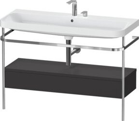 Duravit Möbelwaschtisch-Kombi Happy D.2 Plus in Grau mit Keramikwaschtisch, B: 117,5 cm, T: 49 cm - Bild 1
