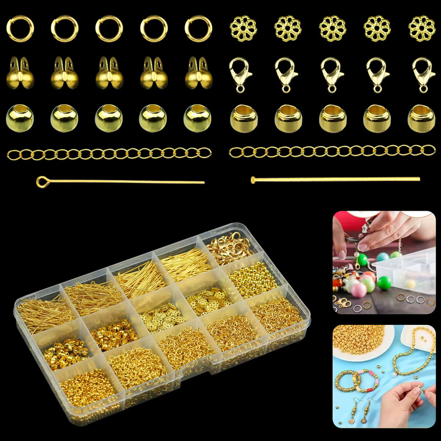 JHNBY Schmuckherstellungsset, Gold, Unisex - Bild 3