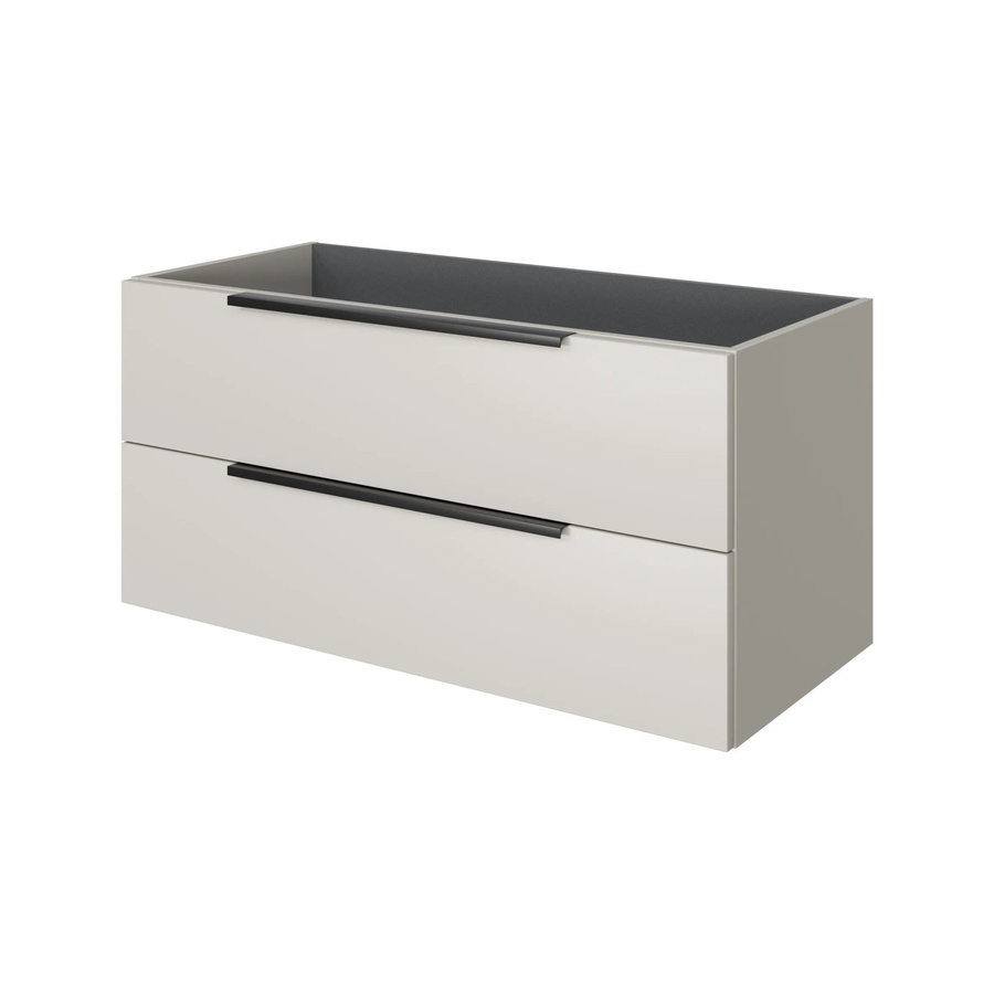 Pelipal Waschbeckenunterschrank Quantum 07 in Kaschmir Matt mit 2 Auszügen, Breite: 100 cm - Bild 2