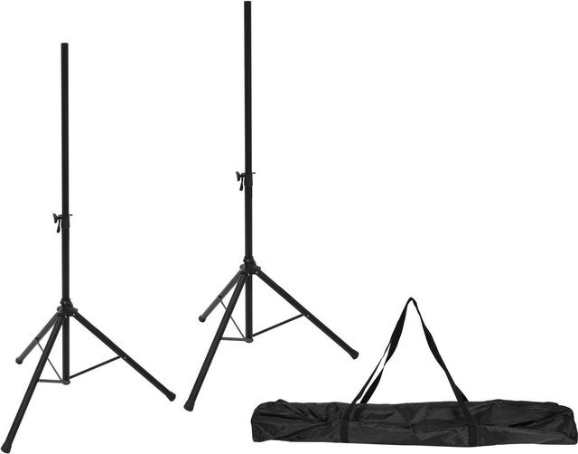 Omnitronic Set aus 2x M-3 Boxenhochständer mit Tragetasche in Schwarz - Bild 1