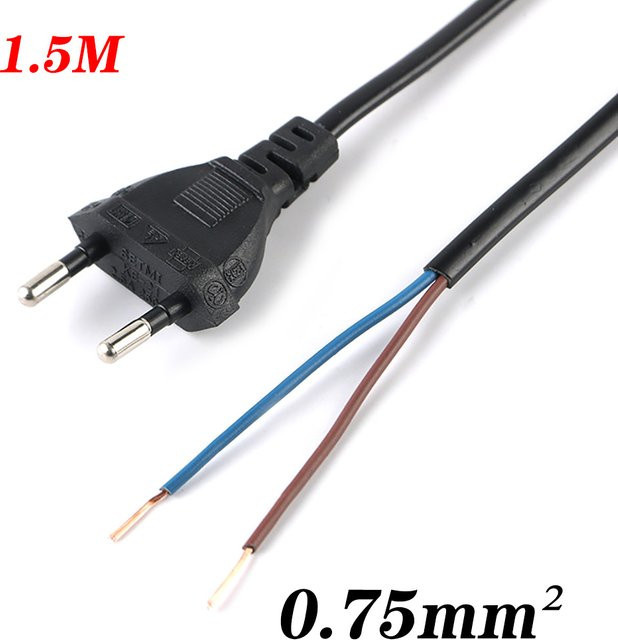 LAJQTAO EU Power Verlängerungskabel mit europäischem Stecker in Schwarz - Bild 1