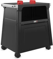 Weber Premium-Stand für Lumin Elektrogrill in Schwarz mit Schrank, offenem Regal und feststellbaren Lenkrollen - Bild 1