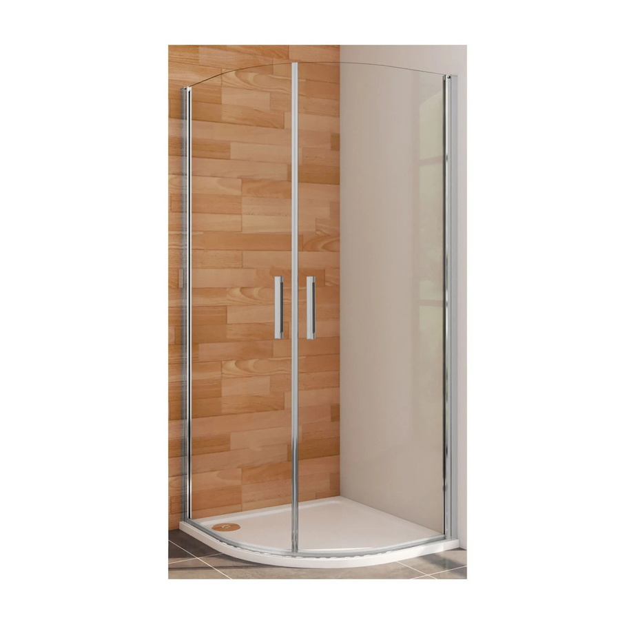 Duschparadies Duschkabine Viertelkreis Typ PHX, Runddusche mit 6mm Nano Glas ESG, transparent, B/T/H: 90 x 90 x 195 cm - Bild 2