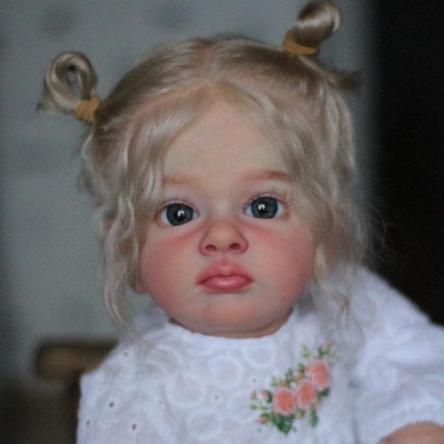 NPK Babypuppe, Realistische Babypuppe mit Stoffkörper, 60cm, Silikon, Textil - Bild 1