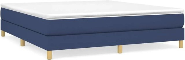 vidaXL Boxspringbett Blau mit Stoffbezug B/T/H: 180 x 200 x 25 cm - Bild 1