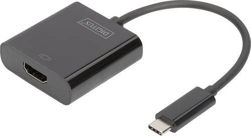 Digitus USB-C auf HDMI Adapter DA-70852 in Schwarz für TV und Monitor mit 4K/60Hz Unterstützung - Bild 1