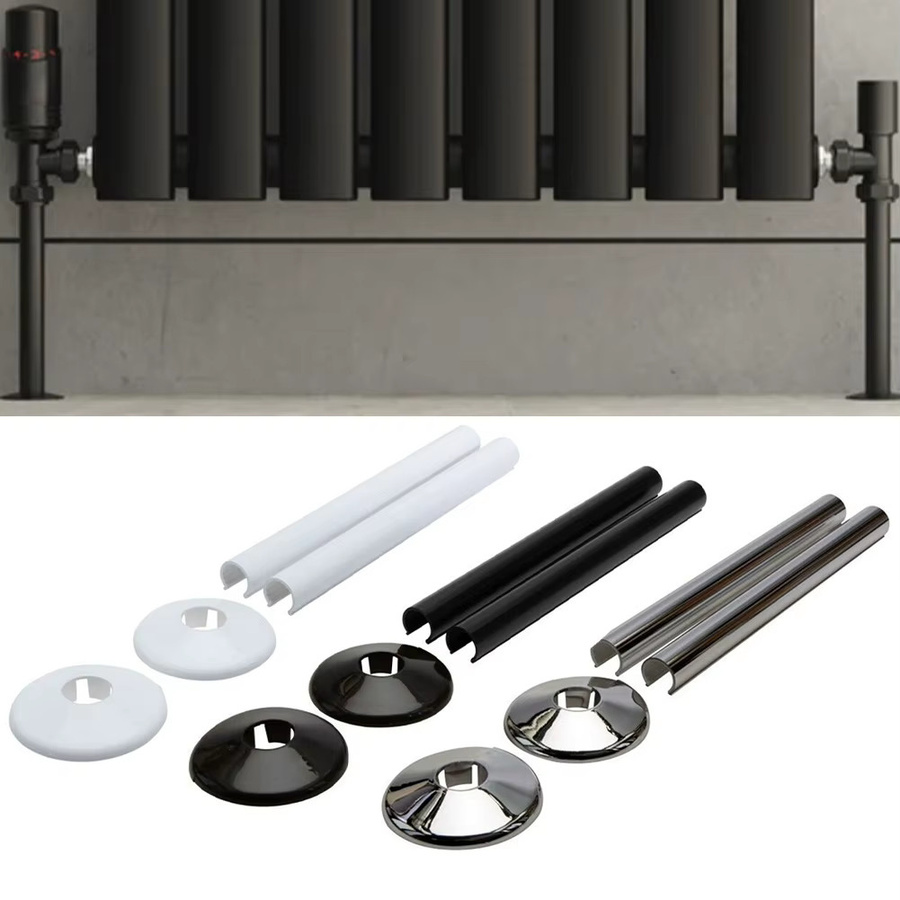 VIBRATITE 4er Set Wasserrohr Wandabdeckung aus Kunststoff für 15mm Rohre als Zubehör für Badezimmer und Küche - Bild 4