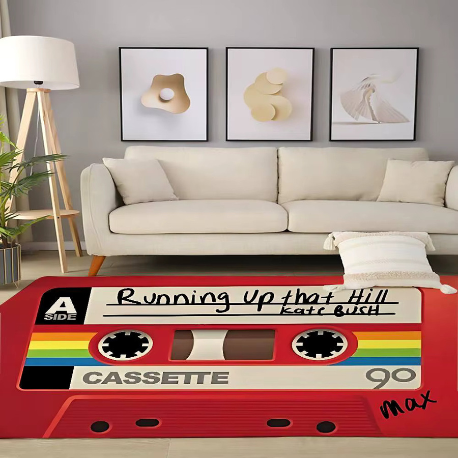 52TOYS Retro Kassette Design Fußmatte mit Anti-Slip Funktion, Rechteckig, B/T: 60 x 40 cm, Mehrfarbig - Bild 3