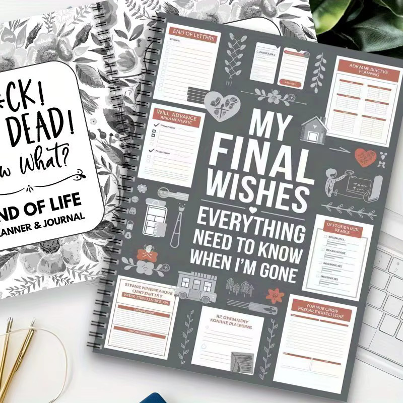 End Of Life-Planer Arbeitsbuch-Organizer aus Papier in gemischten Farben - Bild 2