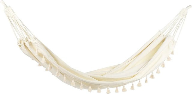 Beliani Hängematte Weiss B/L/H: 150 x 290 x 0,5 cm - Bild 1