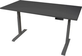 STIER Elektrisch höhenverstellbarer Schreibtisch TSR in Schwarz, B/T: 160 x 80 cm - Bild 1