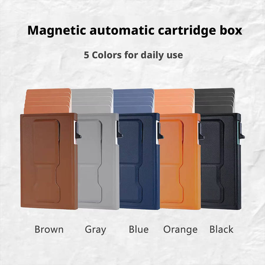DO AS YOU WISH Magnetische MagSafe Kartenbrieftasche mit Pop-up Push Button und Telefonhalterung - Bild 5