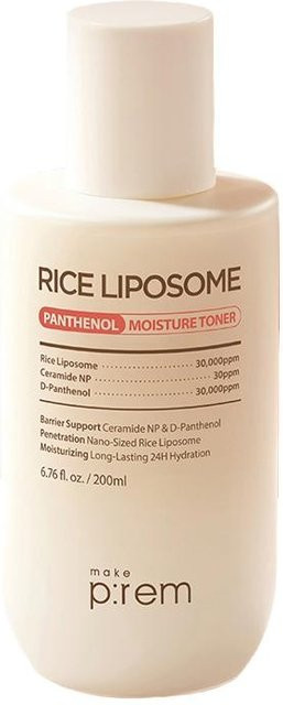 p:rem Reis Liposom Panthenol Feuchtigkeitstoner, 200 ml, Trockene Haut - Bild 1