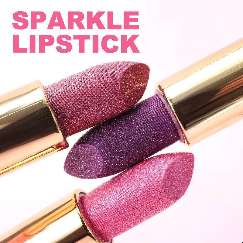 Lippenstift, violett, metallisch, Glitzer, perlmuttartig - Bild 4