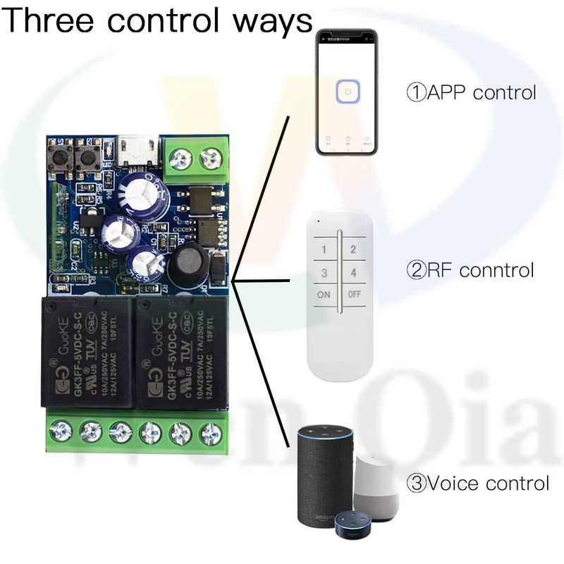 Ewelink WiFi RF Fernbedienung Schalter mit 2CH Timing Relais Empfänger für Garage, Motor oder Licht, kompatibel mit Alexa - Bild 4