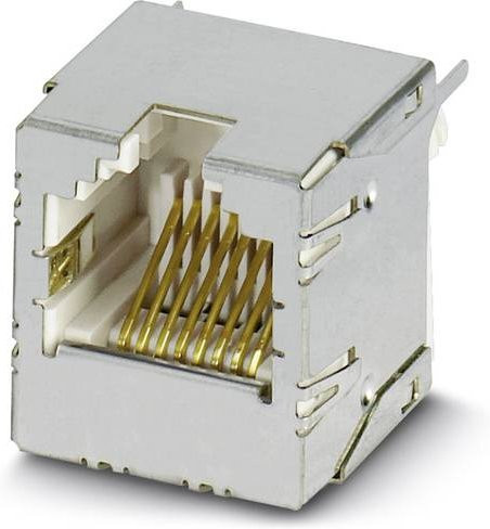 Phoenix Contact 1653090 Sensor-Aktor-Einbausteckverbinder Buchse, Einbau vertikal, 8 Pol, Farbe: Silber - Bild 1