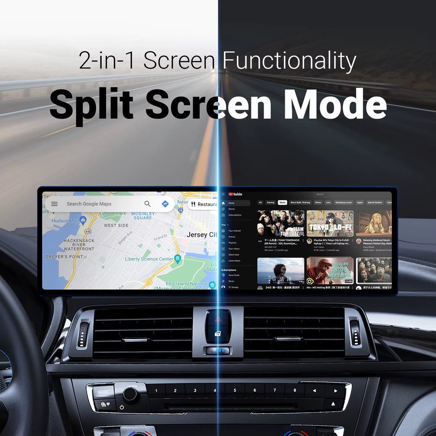 Ottocast i3 Android Auto AI TV Box mit Wireless CarPlay und Android 13, Videoadapter in Schwarz - Bild 3