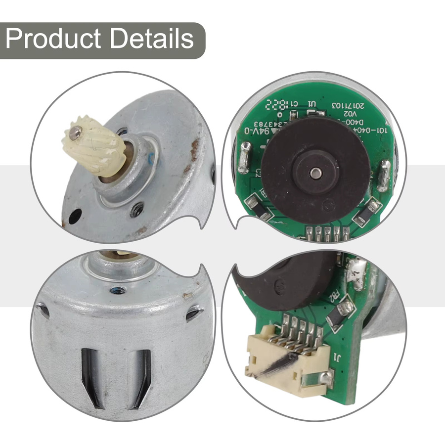 LEENKEA Ersatz Radmotor für Conga Saugroboter R500 30C 35C 11S Max und G10 in Grün und Silber - Bild 2