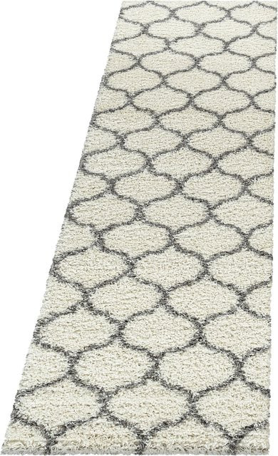 Hochflor Teppich RONDA von Kadima Design in Creme/Beige im Skandi-Stil, B/H: 80 x 250 cm - Bild 1