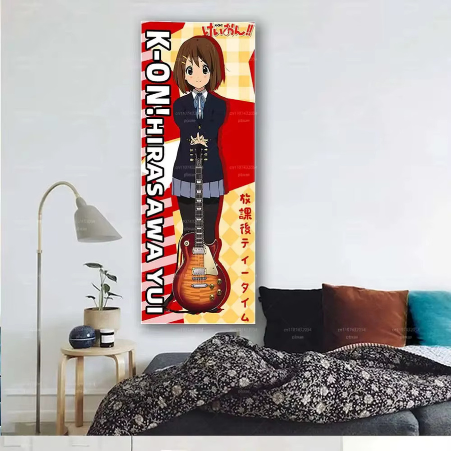 K-On! Anime Türvorhang mit niedlichem Schulmädchen-Band-Motiv, Wandbehang für dein Teenager-Schlafzimmer oder Wohnheim, Mehrfarbig, Breite: 40 cm, Höhe: 150 cm - Bild 4