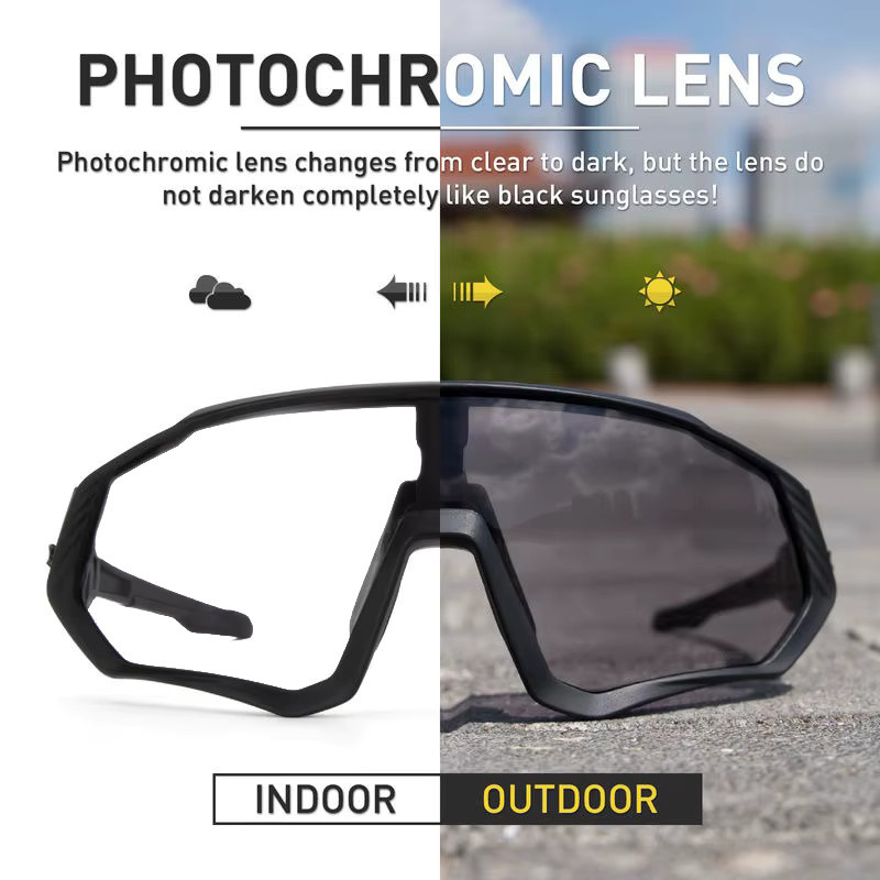 SCVCN Sportsonnenbrille, Vollrand, Black, Unisex, Kunststoff - Bild 2