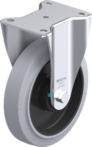 Blickle Bockrolle BH-POEV 200KAD-SG in Schwarz-Grau mit 500kg Tragfähigkeit und 200mm Rad-Durchmesser - Bild 1