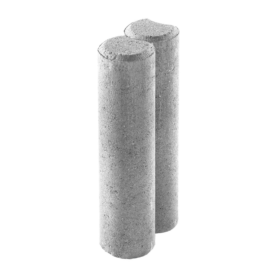 Kann Rundpalisaden 2er-Set aus Beton in Grau, B/T/H: 25 x 10 x 6 cm - Bild 2