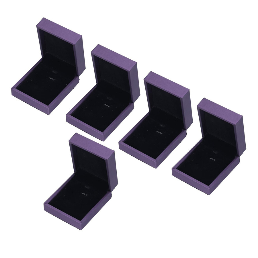 5er Set Schmuckverpackungsboxen von KONNWEI als exquisite Ohrring-Organizer-Etuis aus Stoff und Plüsch für dein Zuhause oder dein Schmuckgeschäft - Bild 4