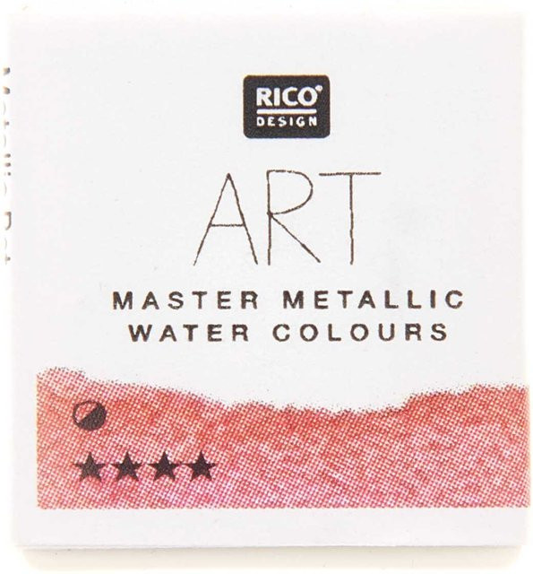 Rico Design ART Master Metallic Aquarellfarbe Rot im halben Näpfchen - Bild 1