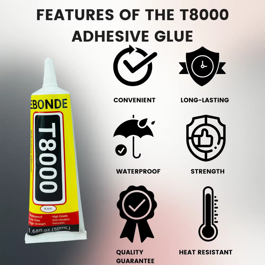 EBONDE T8000 Multifunktions-Kleber für Handy-Reparaturen und LCD-Bildschirme, transparent - Bild 4