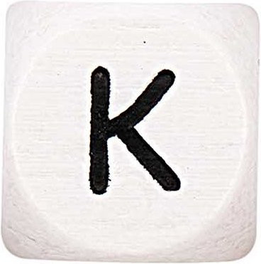 Rico Design Buchstaben Würfel K Ahornholz - Bild 1