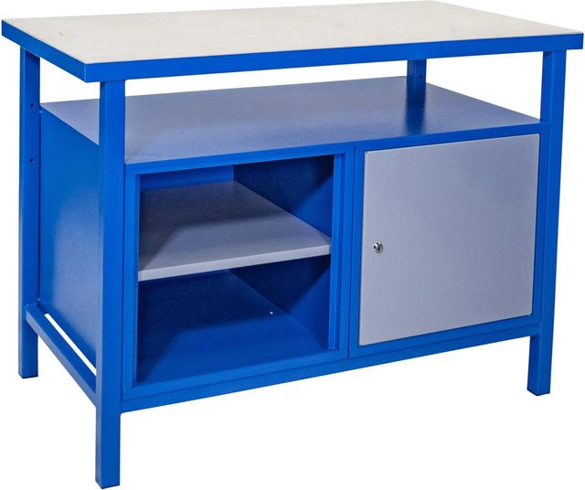 Güde Werkbank P 1200 T in Grau-Blau mit Holz- und Stahlkomponenten, B/H/T: 120 x 40 x 85 cm - Bild 1