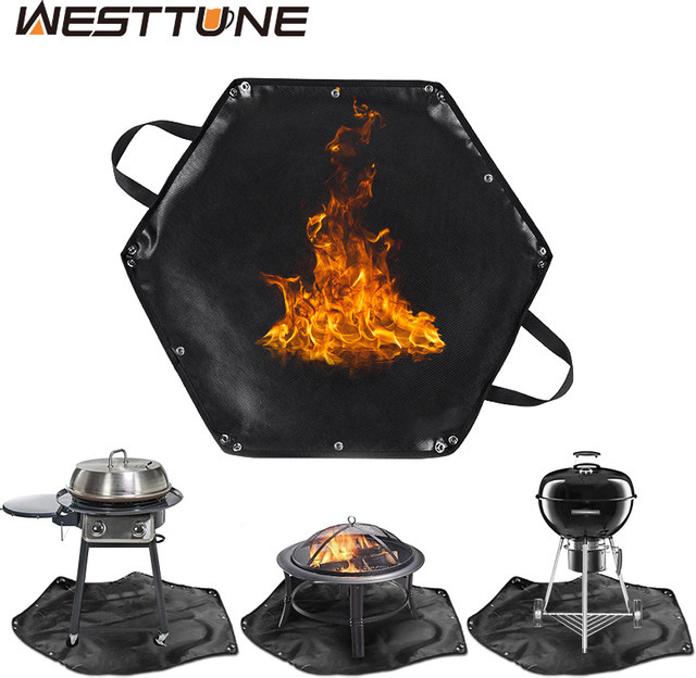 WESTTUNE Outdoor Feuerfeste Matte aus Fiberglas als Anti-Flamme Isolierung für Camping und Grill - Bild 1