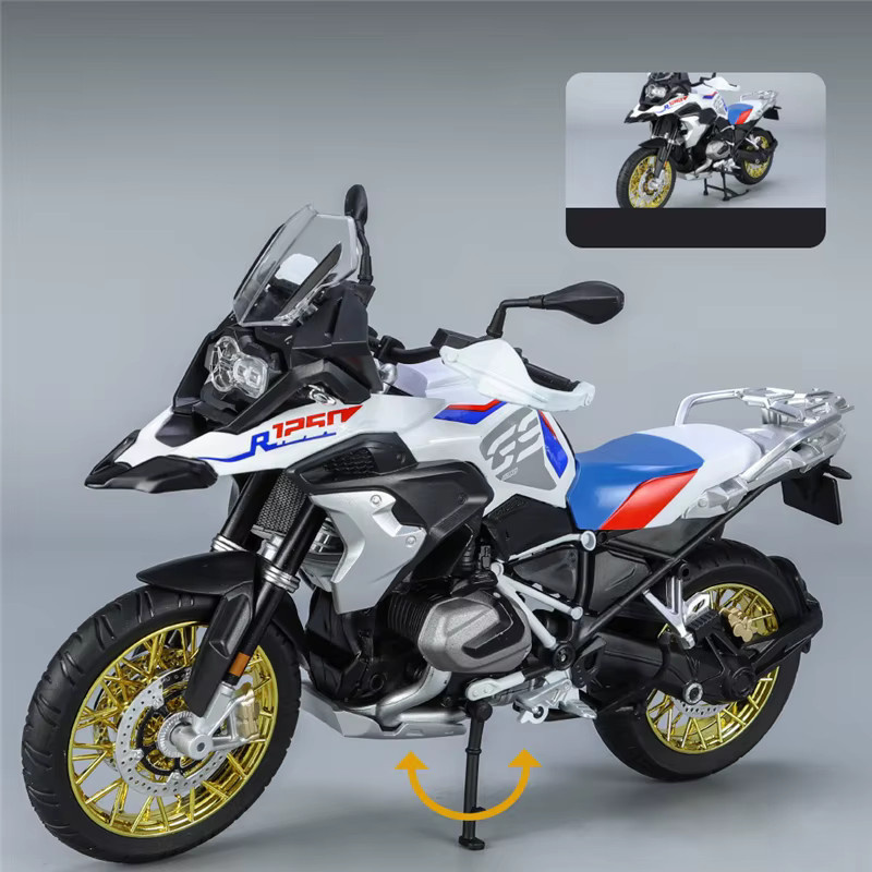 WELLY R1250 GS ADV Motorrad Modell, 1:9, mit Licht, Metall - Bild 3