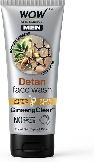 WOW Skin Science Men Gesichtswaschgel mit Ginseng und Kojisäure, 100 ml - Bild 1