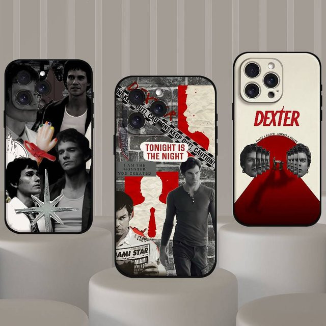 Mesuca Handyhülle im Dexter Morgan Design für iPhone Modelle, Matte Weiche Silikon-Schutzhülle, Multicolour - Bild 1