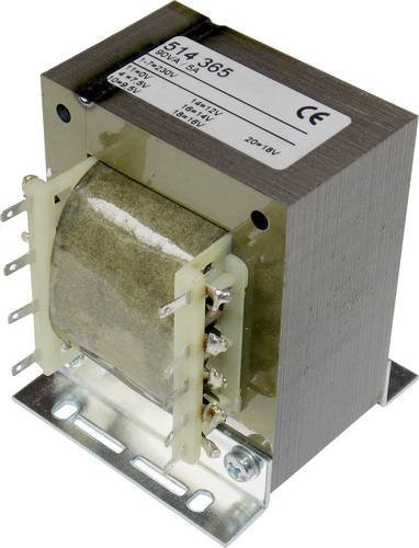 Elma TT IZ68 Universal-Netztransformator in Silber, 1 x 230V, 90 VA, 5A, mit Ausgängen 7.5 V/AC, 9.5 V/AC, 12 V/AC, 14 V/AC, 16 V/AC und 18 V/AC - Bild 1